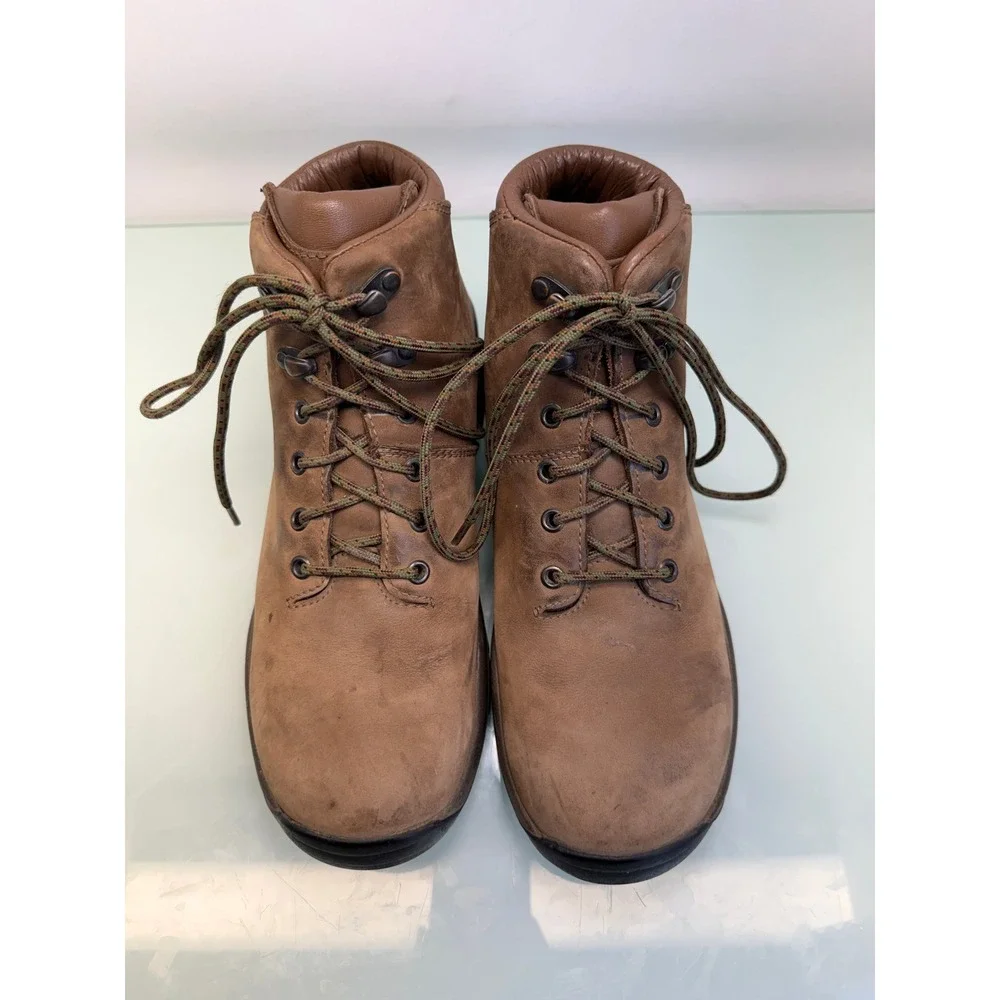 Chaco Hiking Boots Mens 8.5 Brown Vintage Steel Toe Made in Italy Gorpcore
